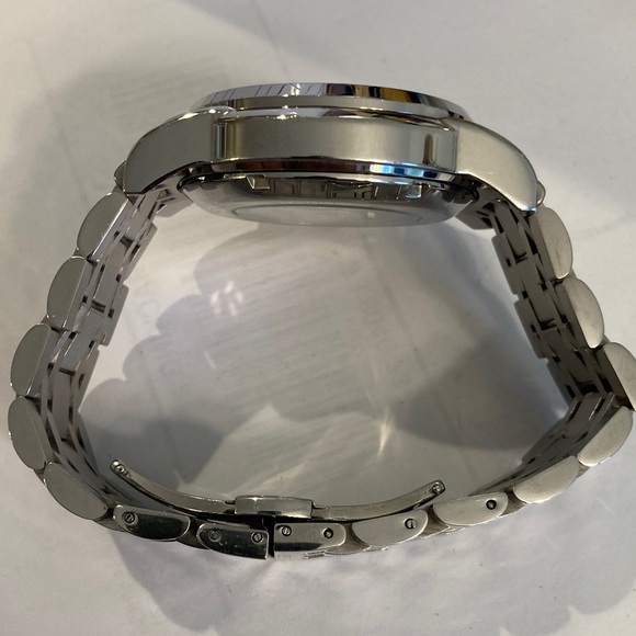 Aesop Automatic 9015G watch, blue gray dial, metal bracelet, see through back - Picture 4 of 12